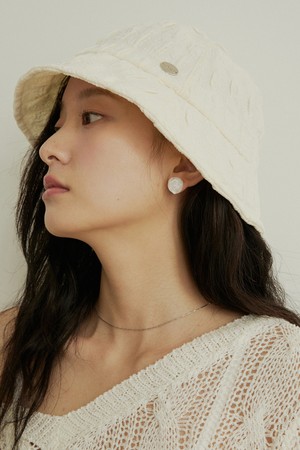 Soft shirring light bucket hat - 2color