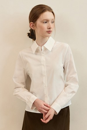 Standard slim fit clean shirts - white