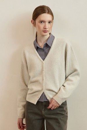 Essntial soft v neck cardigan - 7color