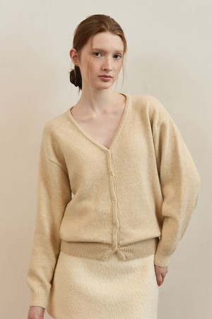 Essntial soft v neck cardigan - 7color