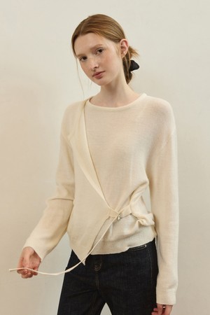 Bouckle lap modern knit - ivory