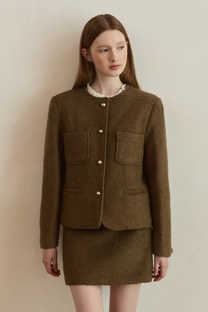 Teddy tweed set - brown