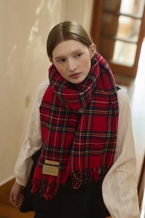 [선물포장] Classic tartan big muffler - 5color