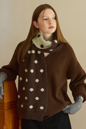 [선물포장] Winter dot harmony muffler - 3color