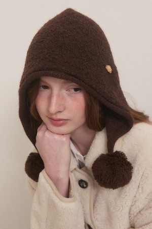 Drip cloud charm shibori wool beanie - 3color