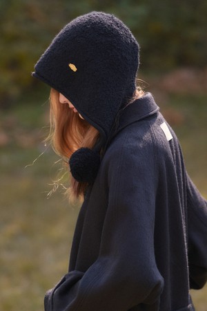 Drip cloud charm shibori wool beanie - 3color