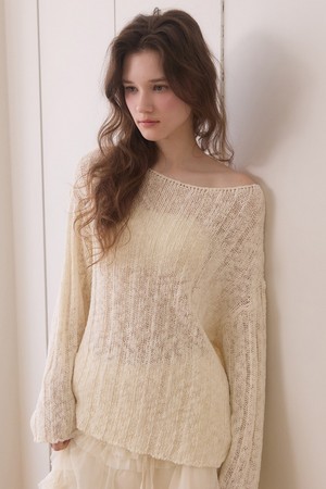 Soft bloom cable knit - ivory