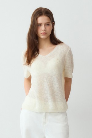 Summer net airy loose fit knit - 4color