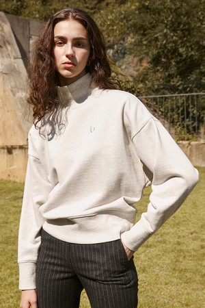 [21FW] UT MOC-NECK LSLV SWEATSHIRT_GRAY [U1W0X401/96]