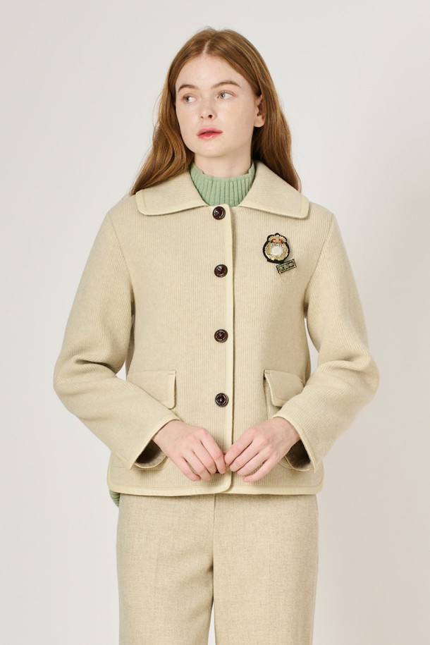 BCBG - 자켓 - [22WT] 소프트 저지 자켓_L/Beige B2WAJ12271