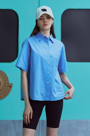 [23SS] UNTOLD HALF SLEEVE SHIRT_BLUE [U3S0B40253]