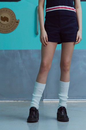 [23SS] TULIP LOGO COTTON SHORTS_NAVY [U3S0P30355]