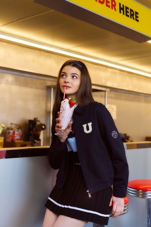 [23SS] BOUCLE PREP HARRINGTON JACKET_NAVY [U3S0J10155]