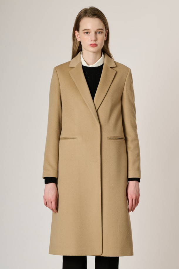 BCBG - 코트 - [23FW] 클래식 캐시미어 코트_M/Beige B3WAH82172