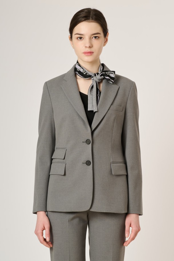 BCBG - 자켓 / 점퍼 - [24SP]테일러드 자켓 - M GRAY B4S2J12516