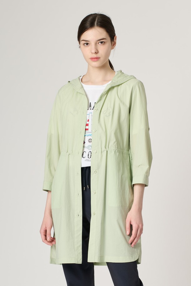 BCBG - 점퍼 - [24SU]후드 스트링 점퍼 - Mint B4M4R18038