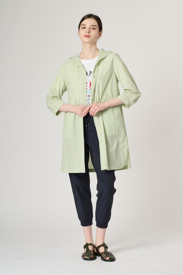 BCBG - 점퍼 - [24SU]후드 스트링 점퍼 - Mint B4M4R18038