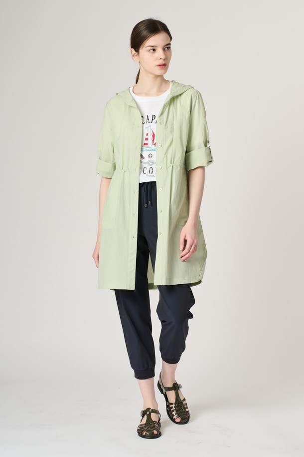 BCBG - 점퍼 - [24SU]후드 스트링 점퍼 - Mint B4M4R18038