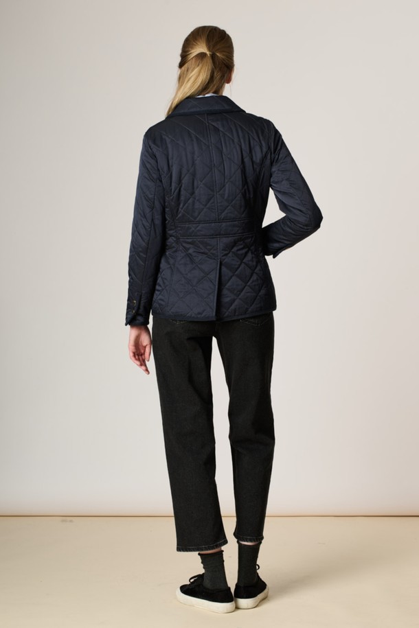 BCBG - 점퍼 - [23FW]클래식 퀼팅 점퍼 - Navy B3W9R13555