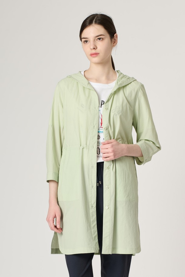 BCBG - 점퍼 - [24SU]후드 스트링 점퍼 - Mint B4M4R18038