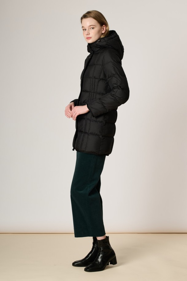 BCBG - 패딩 - [23FW] 슬림핏 구스다운_Black B3W9F80499