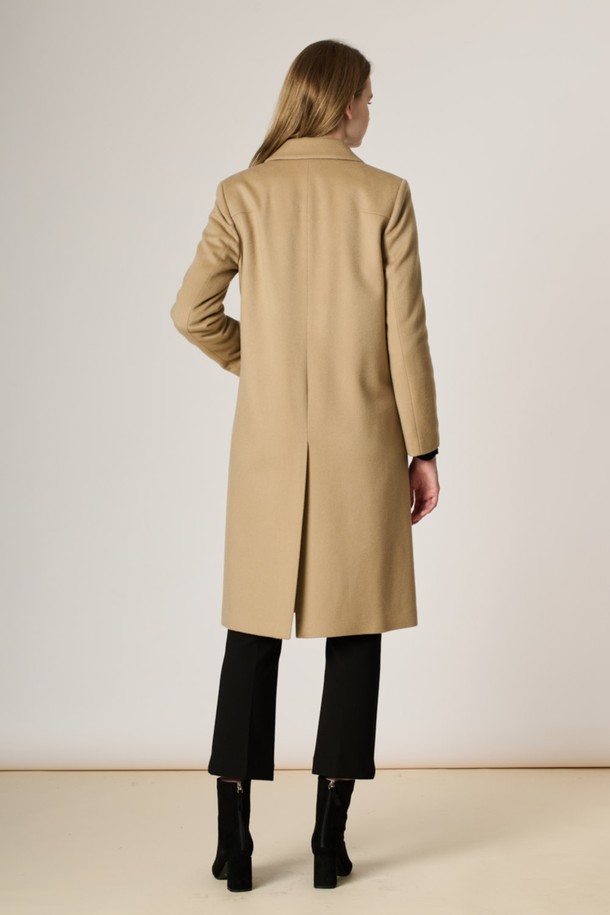 BCBG - 코트 - [23FW] 클래식 캐시미어 코트_M/Beige B3WAH82172