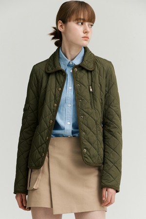 [23FW] MOTO QUILTING JACKET_KHAKI [U3W0R13345]