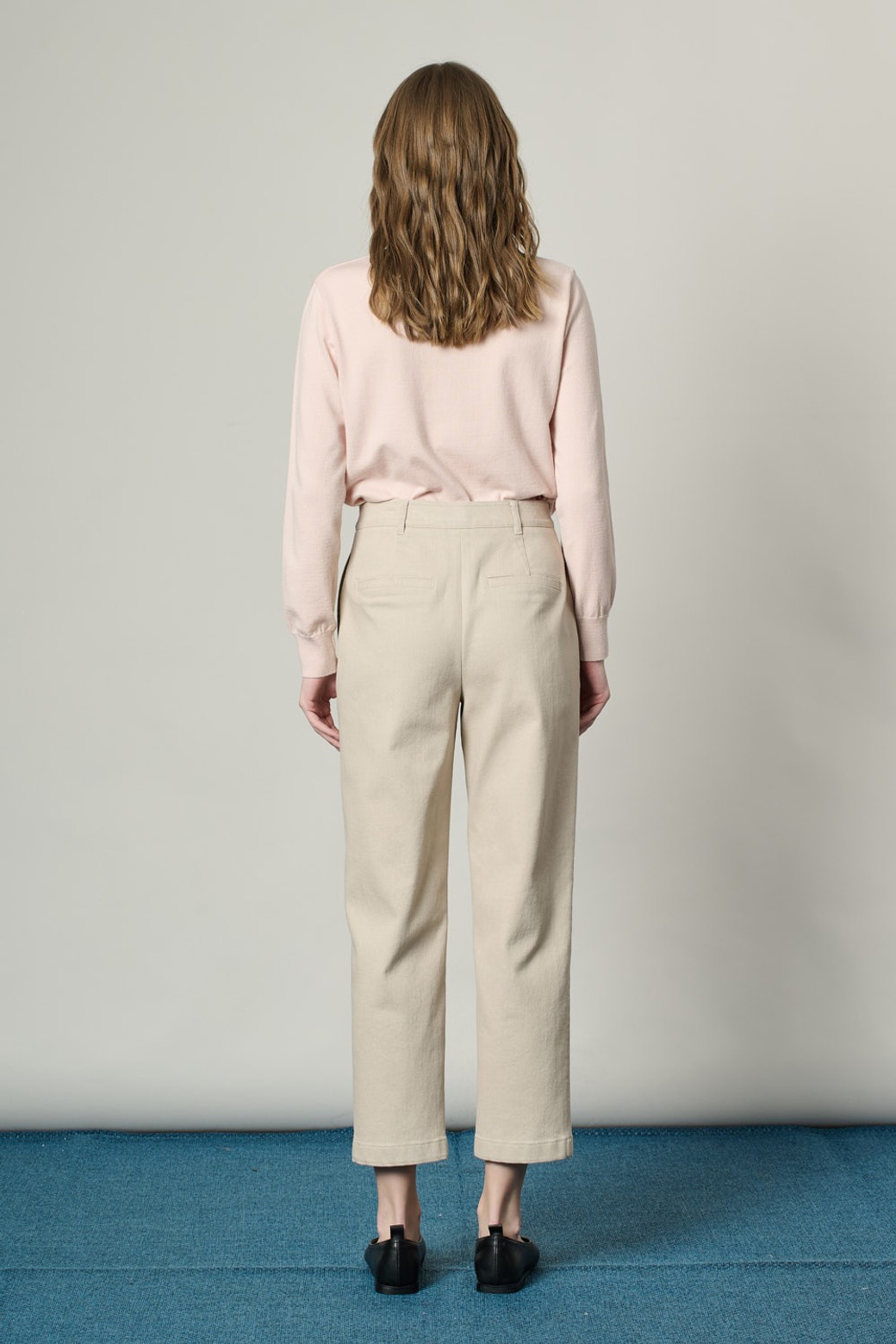 ALL&SUNDRY - 롱/미디팬츠 - [25SS] 데님 배기핏 팬츠 - LIGHT BEIGE A5S1P30171