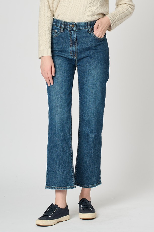 BCBG - 데님 - [24FA]밴딩데님팬츠 - M BLUE B4F8P39053