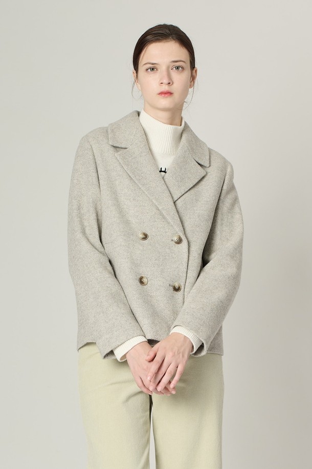 ALL&SUNDRY - 코트 - [24WT]더블 숏 코트 - M BEIGE A4W9J10972