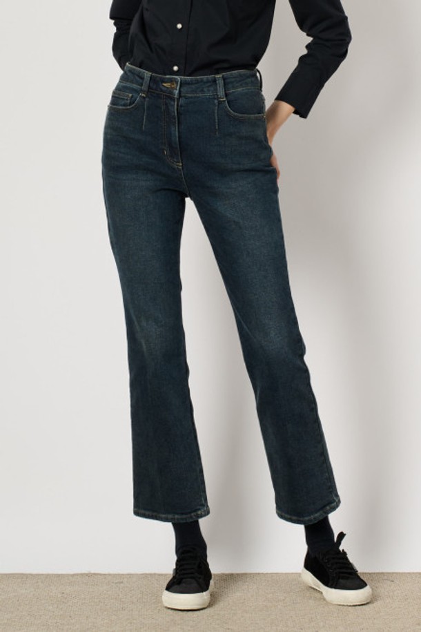 BCBG - 데님 - [24WT] 부츠컷 기모 데님 - DARK BLUE B4W9P35554