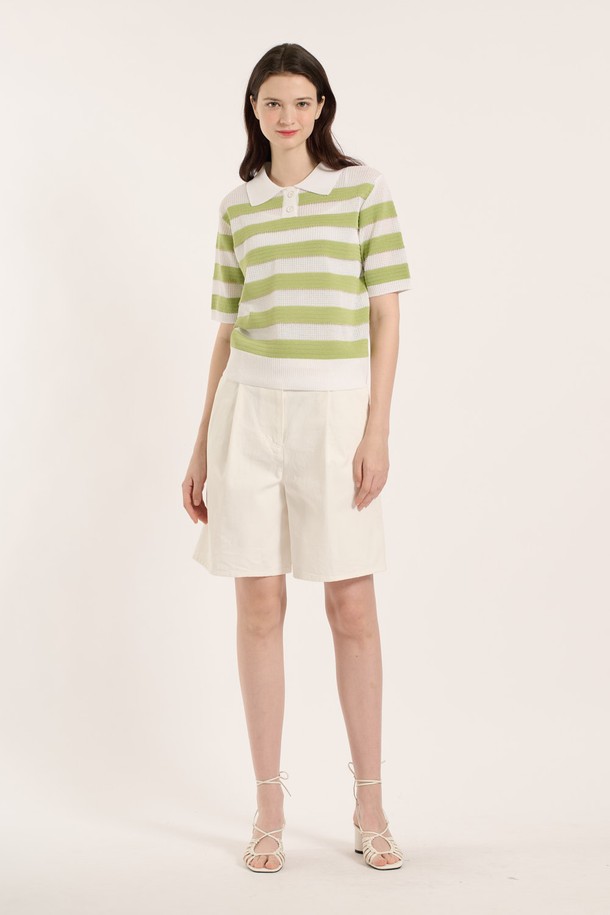 BCBG - 스웨터 - [25SM] 티에리 단가라 풀오버 - MINT B5B4K48238