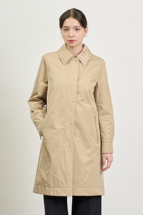 BCBG - 트렌치코트 - [25SP] 베이직 싱글 트렌치 - M BEIGE B5S1N71072