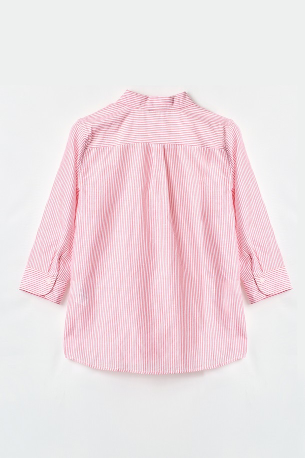 BCBG - 블라우스 - [24FA] 베이직 스트라이프 블라우스 - LIGHT PINK  B4F7B47124