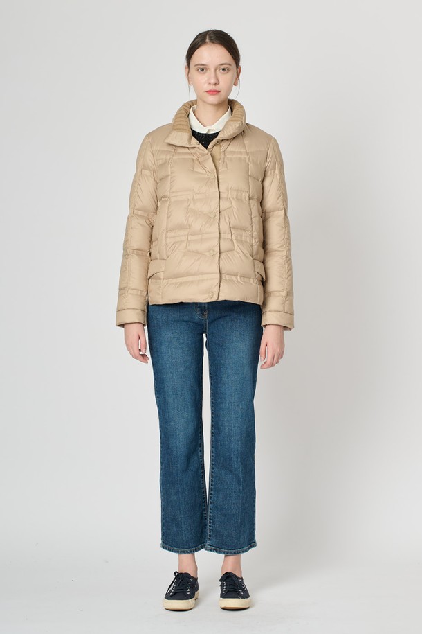 BCBG - 패딩 - [24WT]니트패치 덕 다운 - M BEIGE B4W9G89172