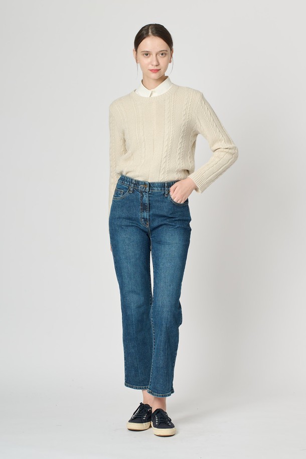 BCBG - 데님 - [24FA]밴딩데님팬츠 - M BLUE B4F8P39053