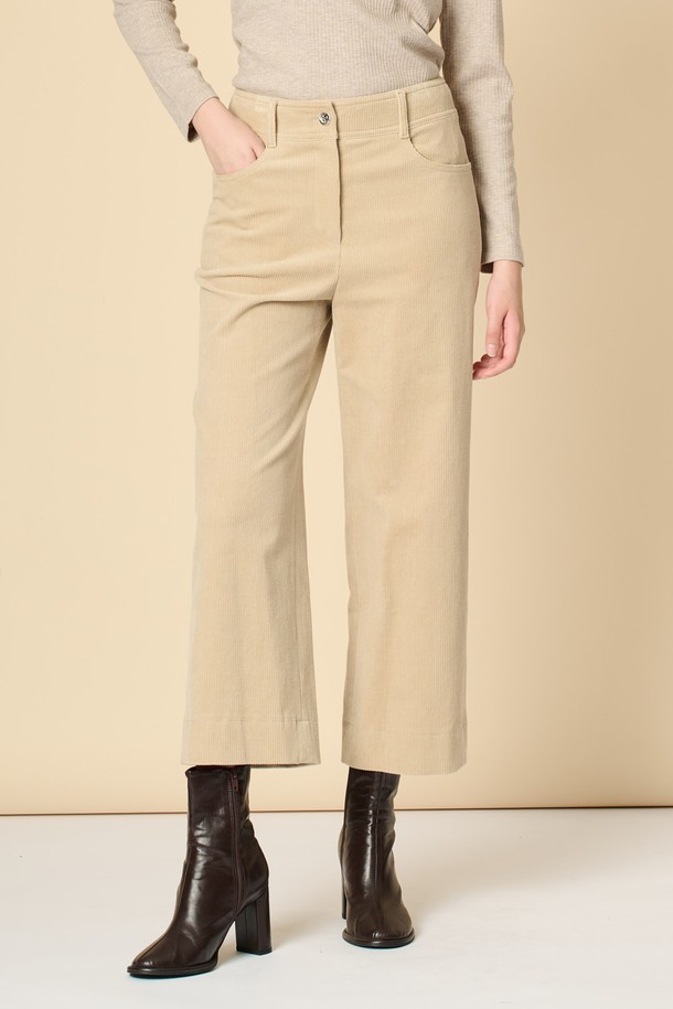 BCBG - 롱/미디팬츠 - [24WT]코듀로이 팬츠 - M BEIGE B4W9P30272