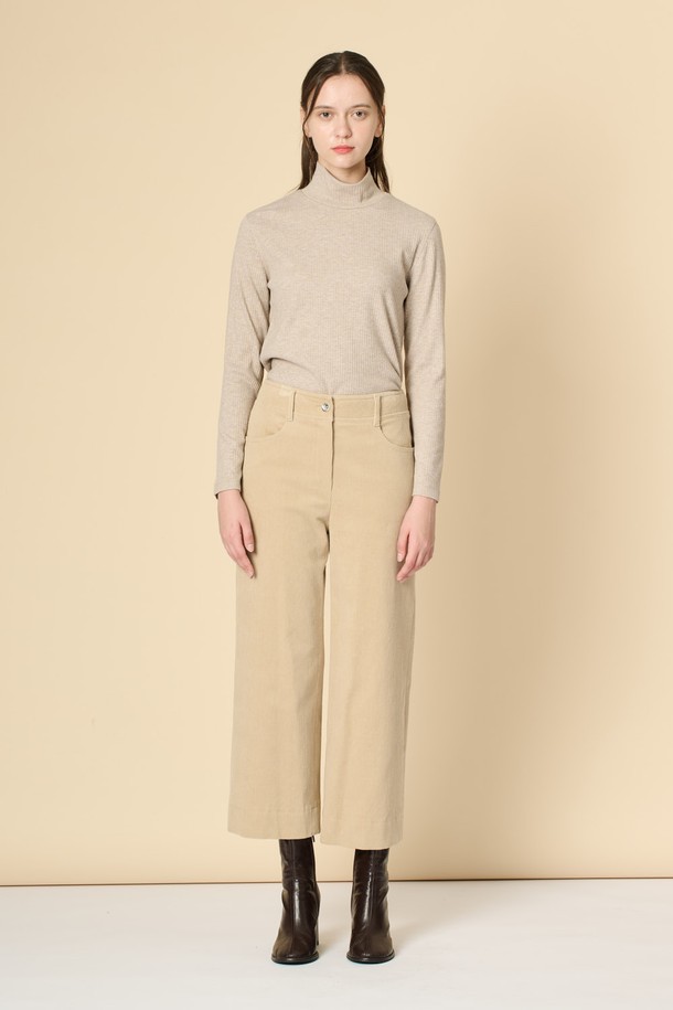 BCBG - 롱/미디팬츠 - [24WT]코듀로이 팬츠 - M BEIGE B4W9P30272