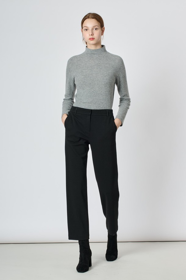 BCBG - 롱/미디팬츠 - [24WT] 윈터 스트레이트 팬츠 - BLACK B4W9P37199