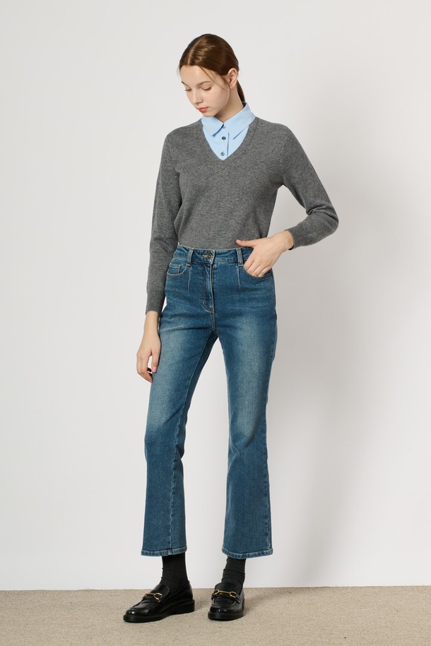 BCBG - 데님 - [24WT] 부츠컷 기모 데님 - SKY BLUE B4W9P35552