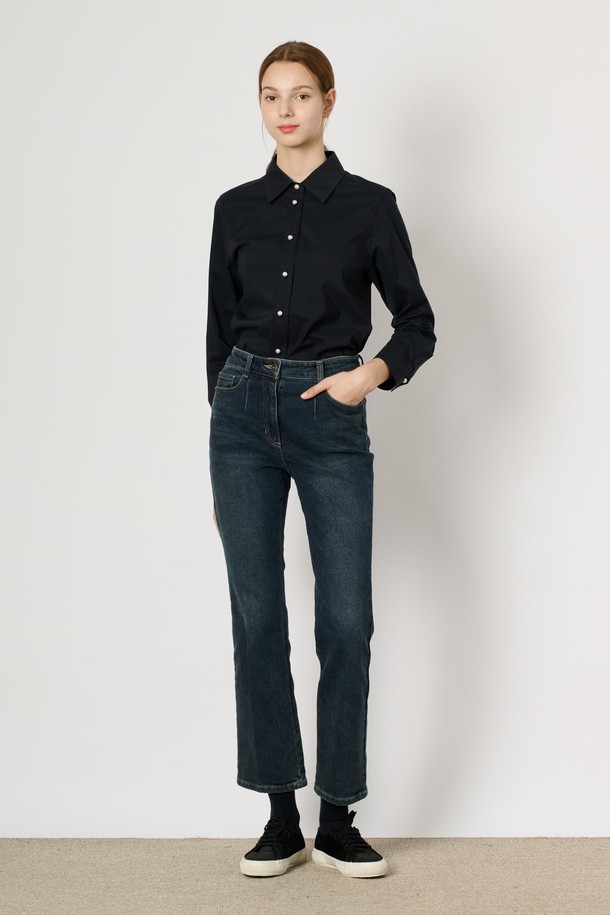 BCBG - 데님 - [24WT] 부츠컷 기모 데님 - DARK BLUE B4W9P35554