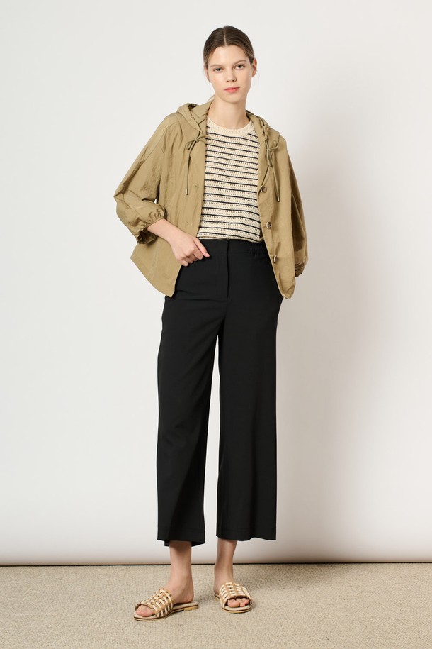 BCBG - 점퍼 - [24FA]후드 블록 캐주얼 점퍼 - Dark Beige B4F7R17073