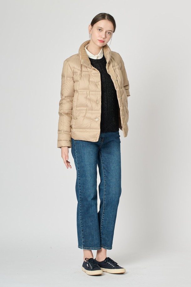 BCBG - 패딩 - [24WT]니트패치 덕 다운 - M BEIGE B4W9G89172