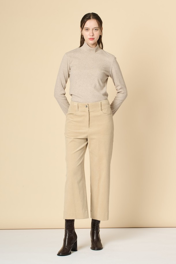 BCBG - 롱/미디팬츠 - [24WT]코듀로이 팬츠 - M BEIGE B4W9P30272