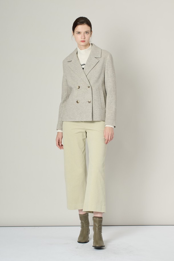 ALL&SUNDRY - 코트 - [24WT]더블 숏 코트 - M BEIGE A4W9J10972