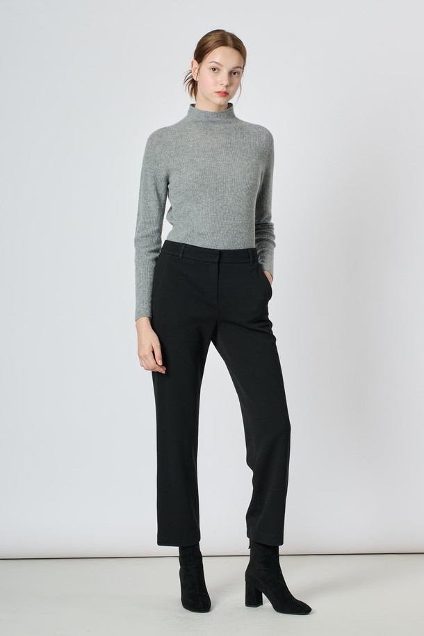 BCBG - 롱/미디팬츠 - [24WT] 윈터 스트레이트 팬츠 - BLACK B4W9P37199