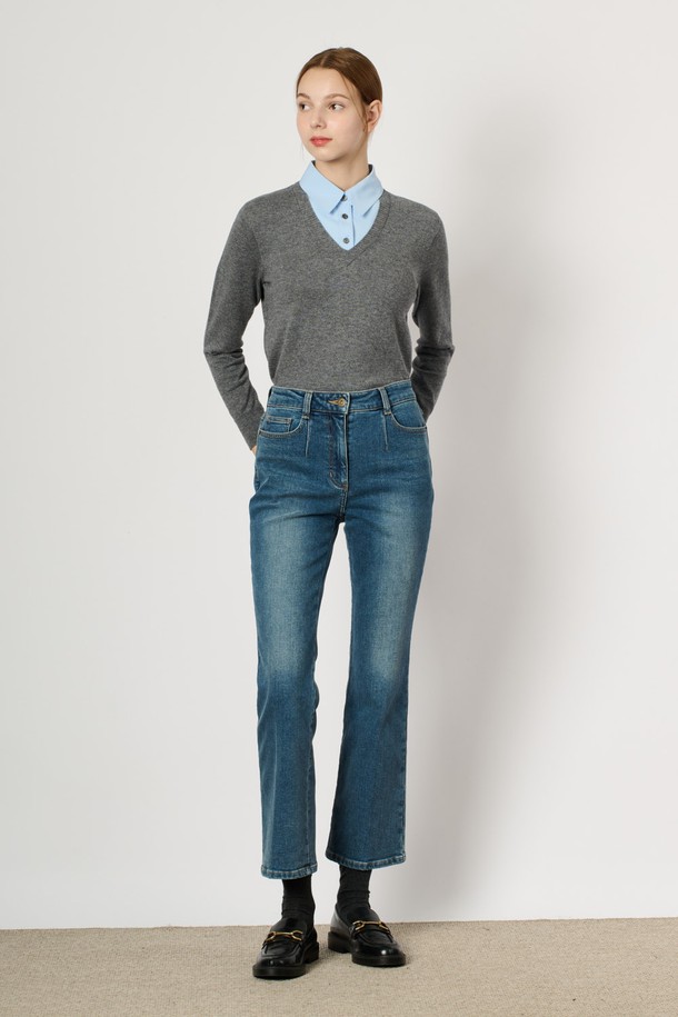 BCBG - 데님 - [24WT] 부츠컷 기모 데님 - SKY BLUE B4W9P35552