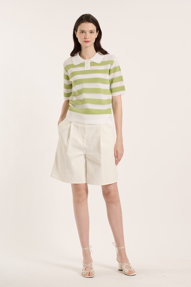 BCBG - 스웨터 - [25SM] 티에리 단가라 풀오버 - MINT B5B4K48238