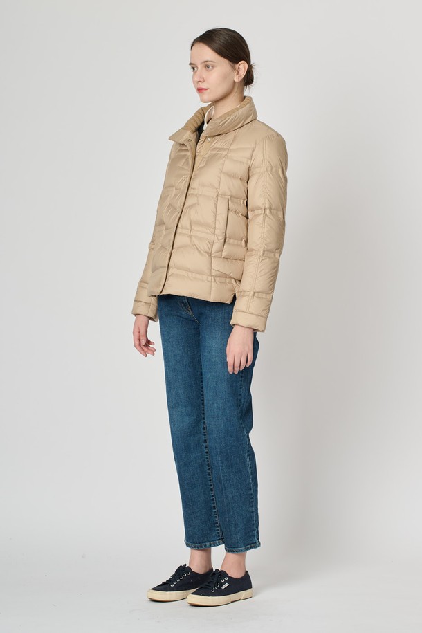 BCBG - 패딩 - [24WT]니트패치 덕 다운 - M BEIGE B4W9G89172