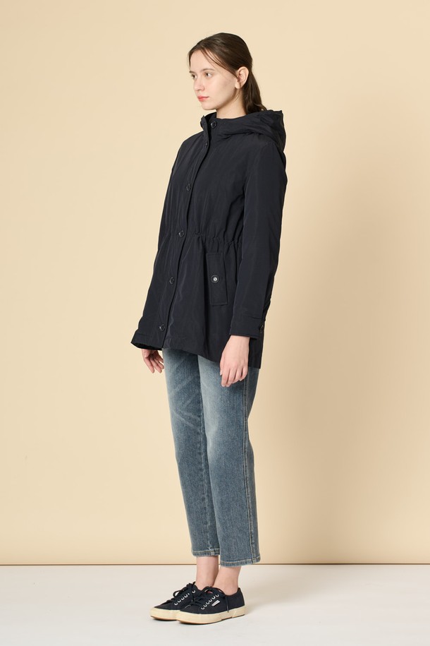 BCBG - 점퍼 - [24WT]드로우스트링 후드 점퍼 - DARK NAVY B4W9R13256